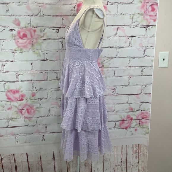 Lulu’s Endless Romance Lavender Ruffled Midi Dress size xs - Picture 9 of 14